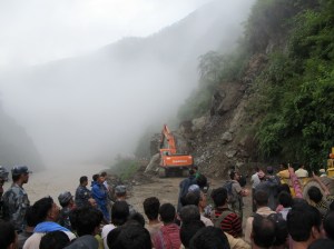 Kathmandu yolları taştan