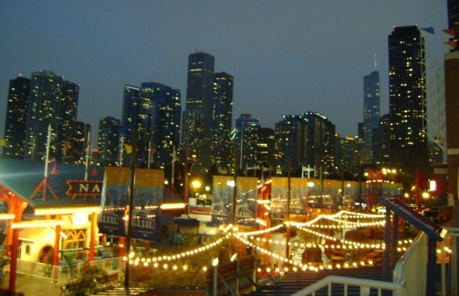 Navy Pier’den Chicago Manzarası Navy Pier’den Chicago Manzarası
