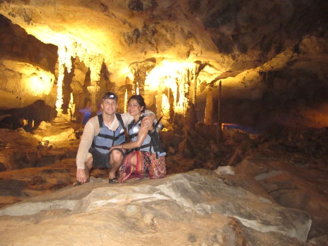 Mağara içinde klasik turist pozu :)