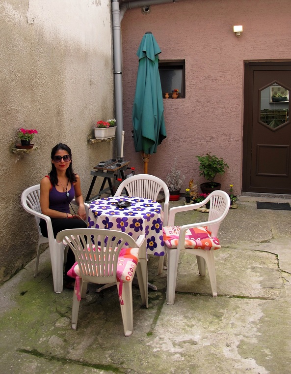 Pansiyonumuzun küçük avlusu