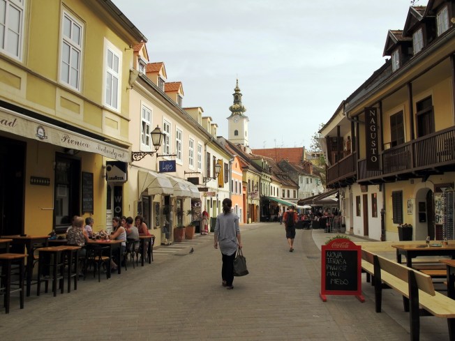 Zagreb eski şehir sokakları