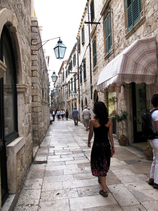 Dubrovnik eski şehir sokakları