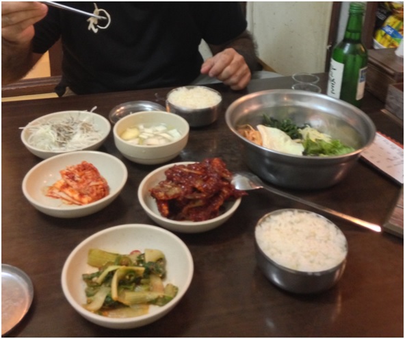 Bibimbap ve soju