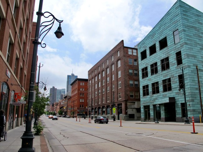 Denver şehir merkezinden bir görüntü