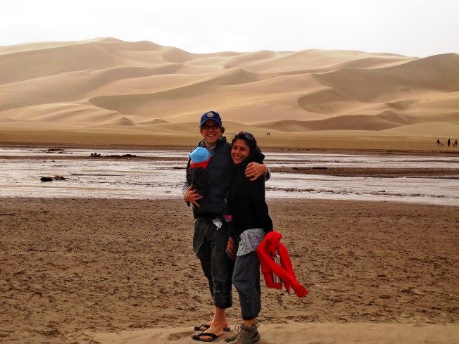 Arka planda az sonra aşmamız gerekecek olan nehir havzasını görebilirisiniz