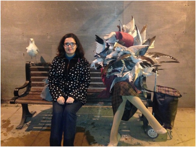 Bu da Banksy – Banksy büyük adam – ya da kadın – ya da ekip. Bir gün hepimizin martılara yem olacağımızı biliyor, kuşlardan korkan beni haklı çıkardı.